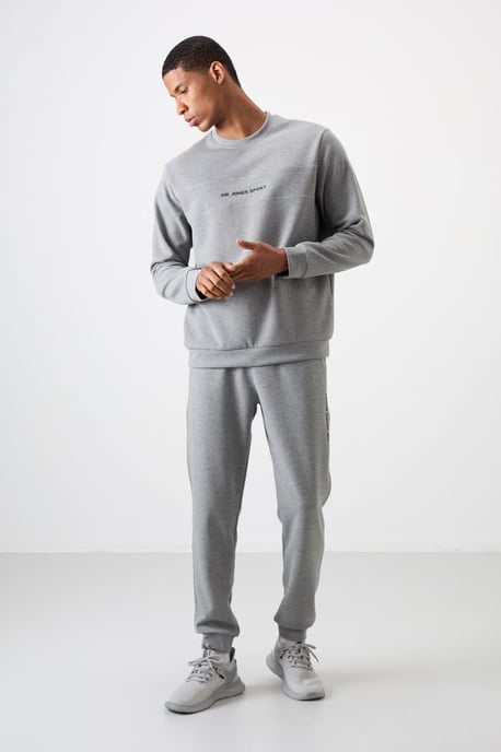 Bedrukt Fleece Sweatshirt en Broek Set - Image 2