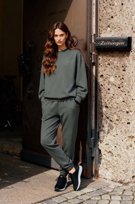 Oversized Crew Neck Sweatshirt en Broek Set - Image 1