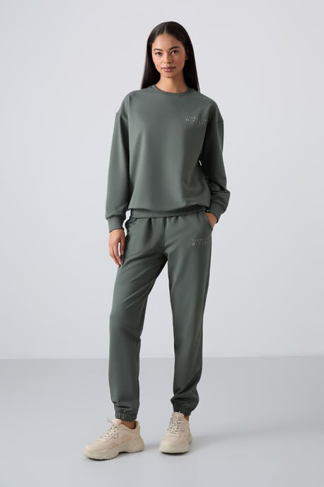 Oversized Crew Neck Sweatshirt en Broek Set - Image 2