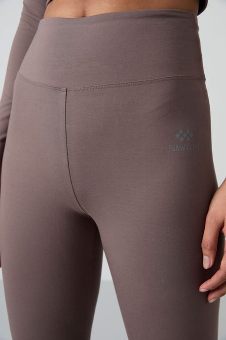 Katoenen Elastaan Crop T-Shirt en Legging Set - Image 4