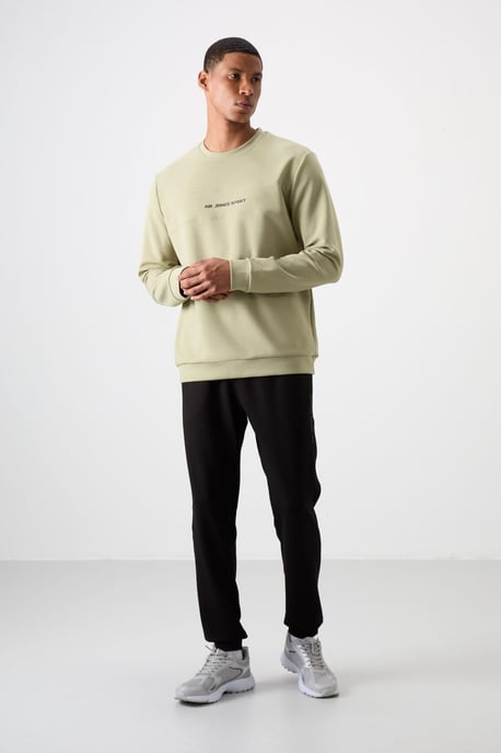 Bedrukt Fleece Sweatshirt en Broek Set - Image 1