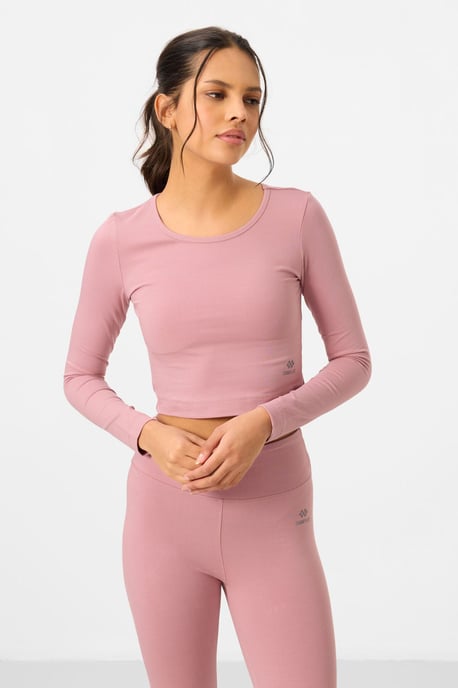 Katoenen Elastaan Crop T-Shirt en Legging Set - Image 6