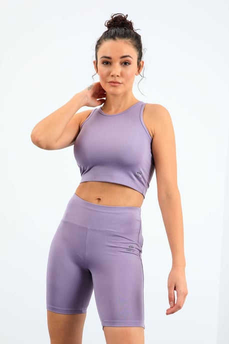 Mouwloos Crew Neck Actieve Set Met Fietsshorts - Image 4