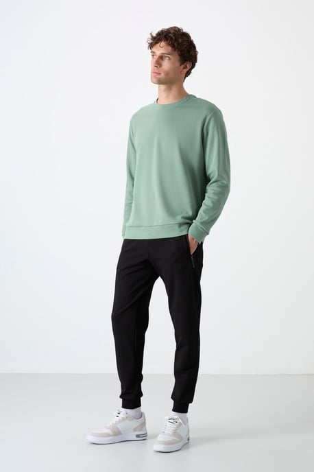 Heren Effen Pull-on Sweatpants Met Ritszak - Image 2