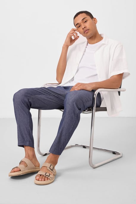 Heren Rechte Pijpen Gabardine Chino's - Image 1
