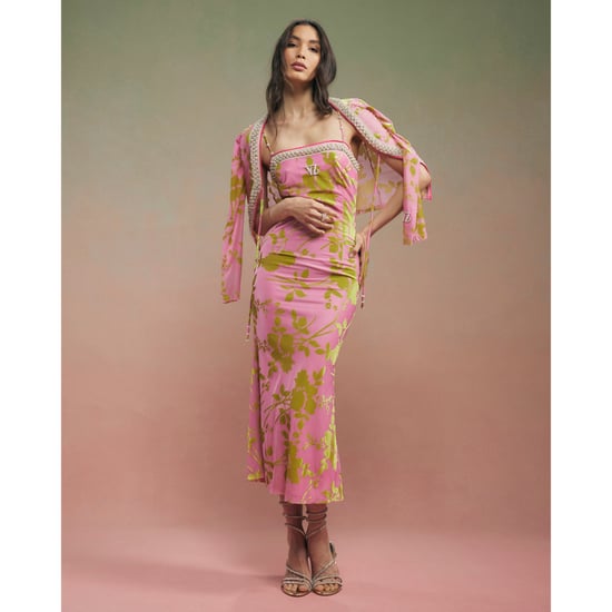 River Island Womens Pink Year Zero Floral Embellished Slip Dress - Image 1