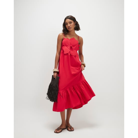 River Island Womens Maxi Dress Red 3d Flower - Image 1