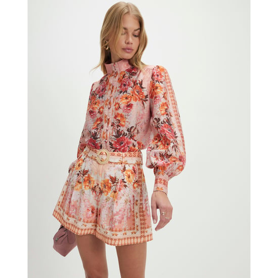 River Island Womens Blouse Pink Floral Long Sleeve - Image 1