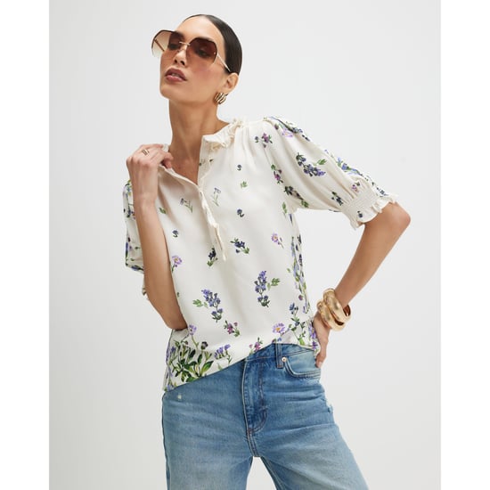 River Island Womens Blouse White Floral - Image 1