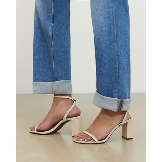 River Island Womens Sandals Cream Block Heeled Open Toe - Image 1