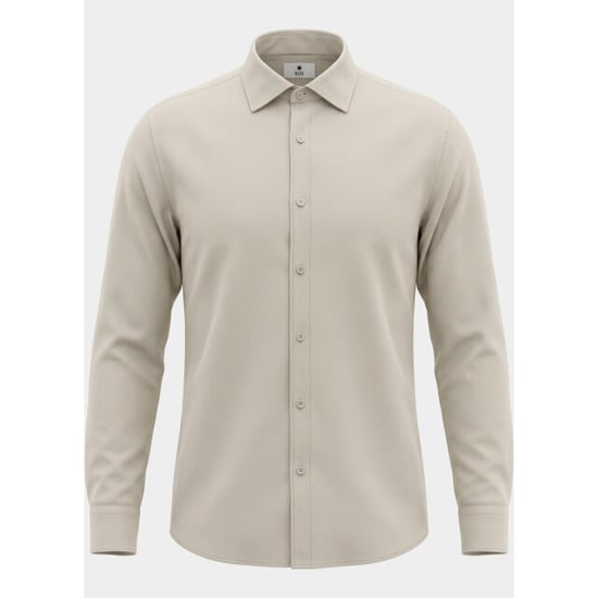 Bos Bright Blue Casual hemd lange mouw linnen shirt 5405.426/607 - Image 2