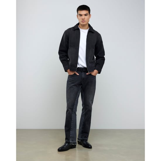 River Island Mens Bootcut Jeans Black Washed - Image 1