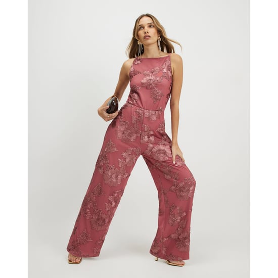 River Island Womens Jumpsuit Pink Cornelli Halter - Image 1