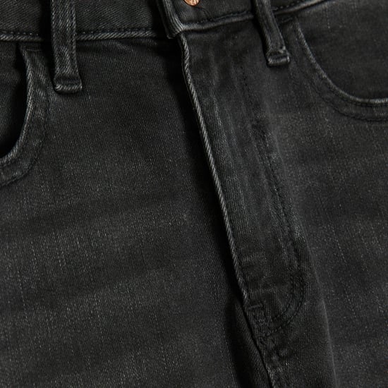 River Island Womens Skinny Jeans Black Mid Rise - Image 4