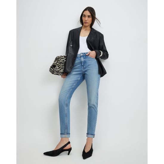 River Island Womens Blue Mid Rise Mom Sculpt Jeans - Image 1