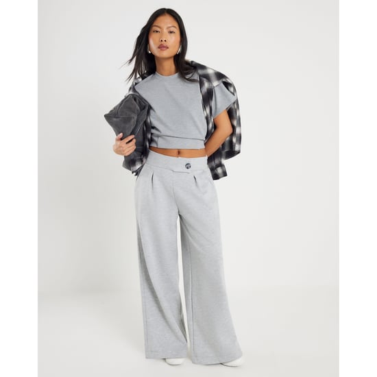 River Island Womens Trousers Petite Grey Tailored - Image 1