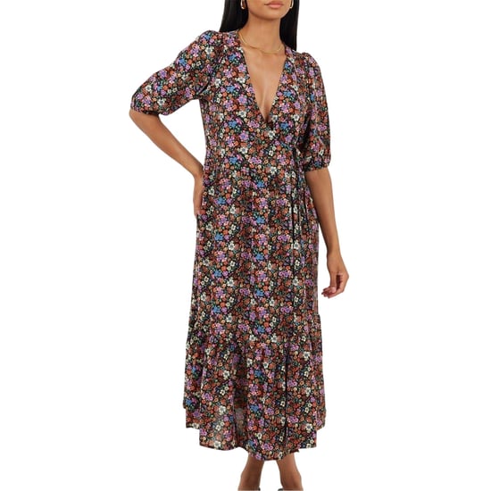 Brave Soul Womens/Ladies Regular Wrap Dress (Black) - Image 1
