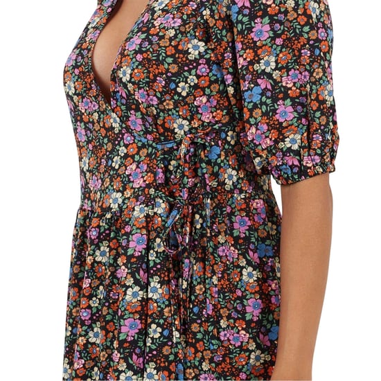 Brave Soul Womens/Ladies Regular Wrap Dress (Black) - Image 3