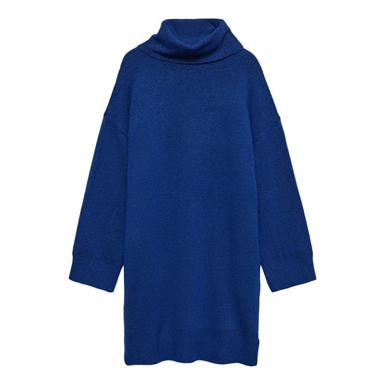 Vero Moda Gebreide jurk met col voor dames (Blauw) - Image 2
