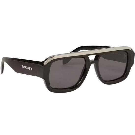 Accessories Palm Angels Stockton Rectangle Sunglasses in Black Dark Grey - Image 1