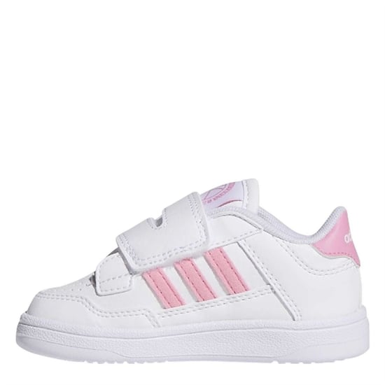 Girls adidas Rapid Court Trainers in Ftwr White/Blis - Image 2