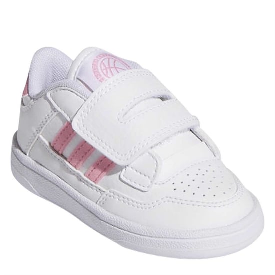 Girls adidas Rapid Court Trainers in Ftwr White/Blis - Image 3