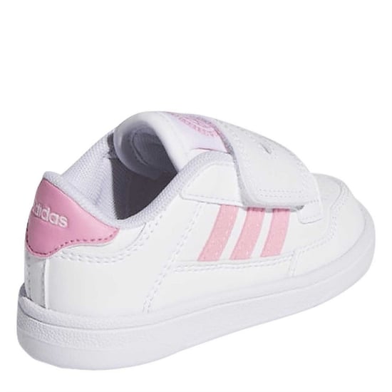 Girls adidas Rapid Court Trainers in Ftwr White/Blis - Image 4