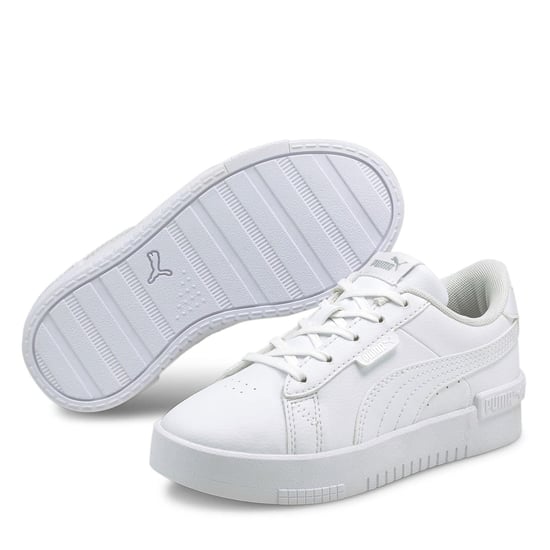 Girls Puma Jada Court Trainers Child Girls in White/White - Image 1