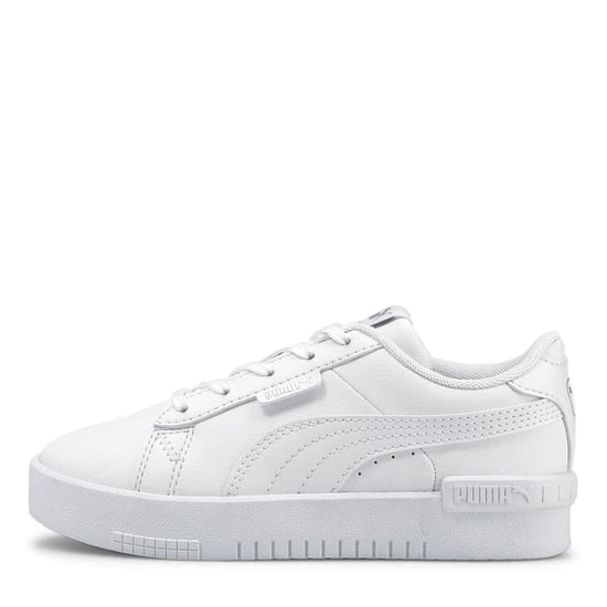 Girls Puma Jada Court Trainers Child Girls in White/White - Image 2