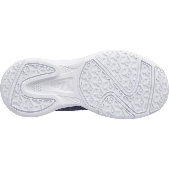 Girls K-Swiss Swiss Court Express Omni in Gray/Peach/Wht - Image 4
