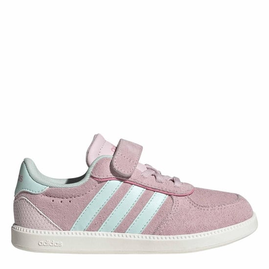 Girls adidas Breaknet Slee Trainers in Clear Pink/Halo - Image 1