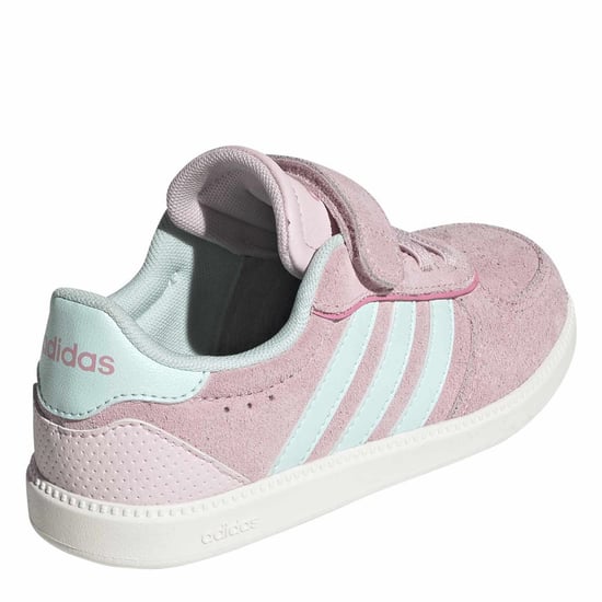Girls adidas Breaknet Slee Trainers in Clear Pink/Halo - Image 4