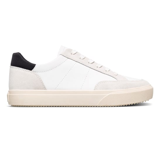Men's CLAE Adults Low Top Trainers in Wht/Lth/Blk - Image 1