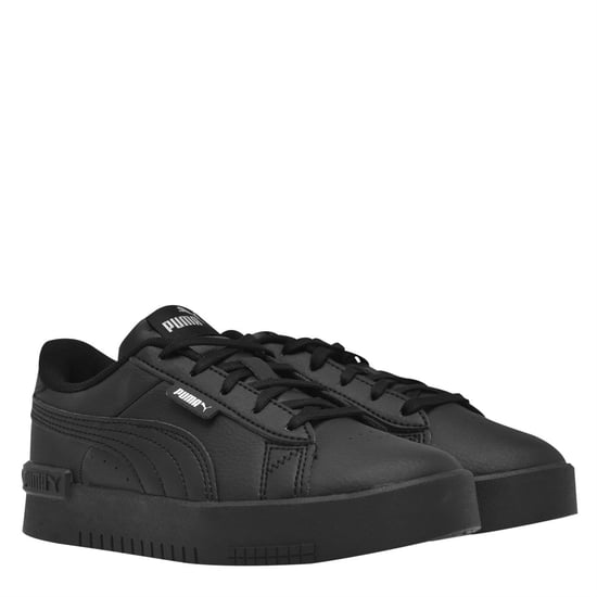 Girls Puma Jada Court Trainers Child Girls in Black/Black - Image 4