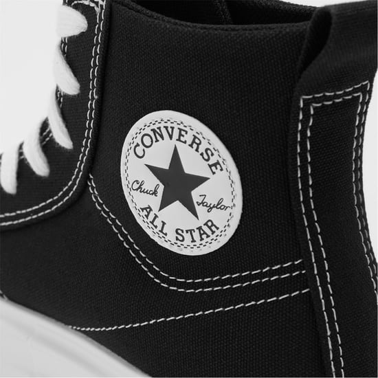 Girls Converse Cruise Chuck Taylor All Star High Top Trainers Childrens in Blk/Wht 001 - Image 3