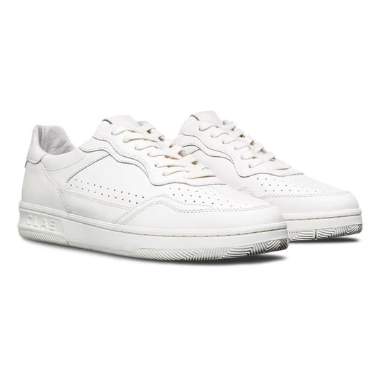 Men's CLAE Adults Low Top Trainers in Triple Wht/Lth - Image 2
