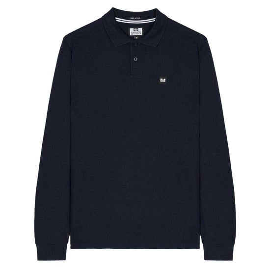 Weekend Offender Herenpoloshirt met lange mouwen (Marine) - Image 1