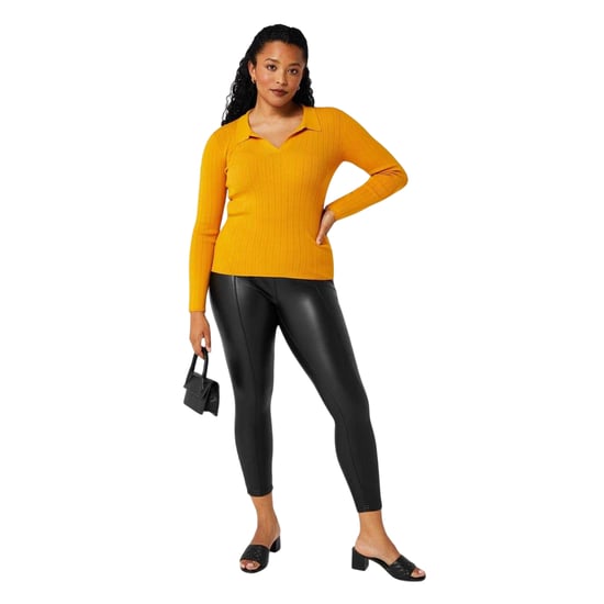 Biba Dames/Dames PU Leggings (Zwart) - Image 3