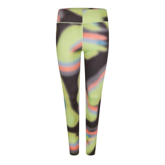 Diadora Figurenvormende sportleggings voor dames (Zwart, Groen) - Image 2