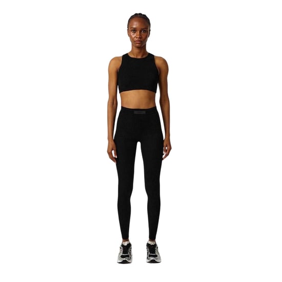 Essentials Dames/Dames Geribde Legging (Zwart) - Image 5