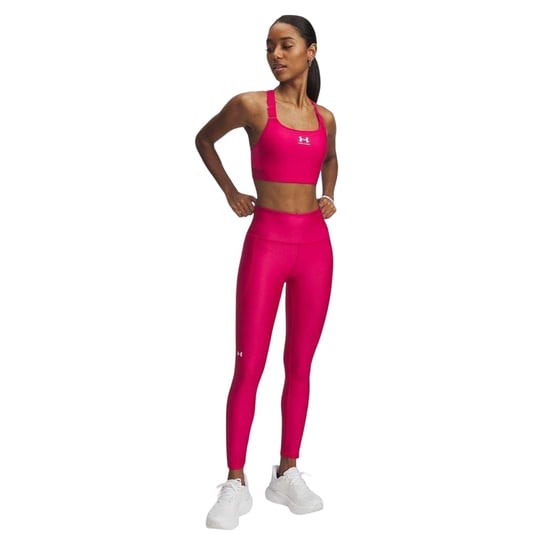 Under Armour Dames/dames HeatGear Leggings (Fuchsia/Wit) - Image 1