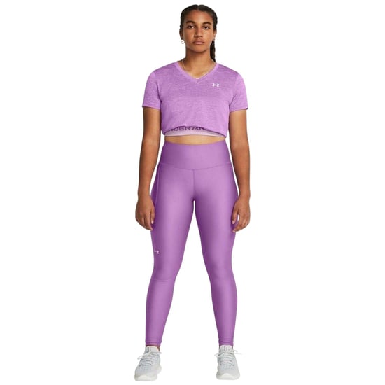 Under Armour Dames Performance HeatGear Tights (Paars) - Image 3