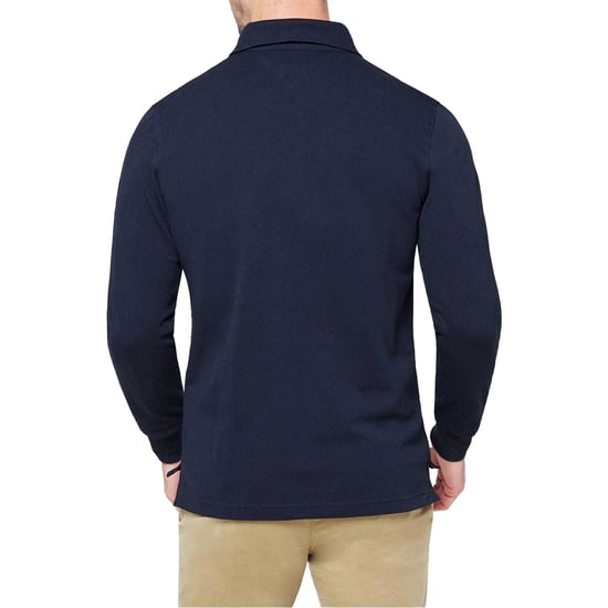 Tommy Hilfiger Herenpolo met lange mouwen en logo (Licht Blauw) - Image 3