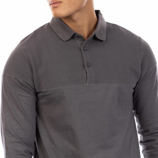 Peter Werth Chessum-poloshirt voor heren (Houtskool) - Image 4
