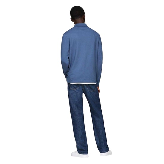 Tommy Hilfiger Herenpolo met lange mouwen en logo (Egeïsche Zee) - Image 3