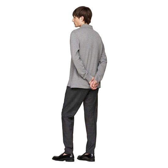 Tommy Hilfiger Herenpolo met lange mouwen en logo (Medium Grijs) - Image 3