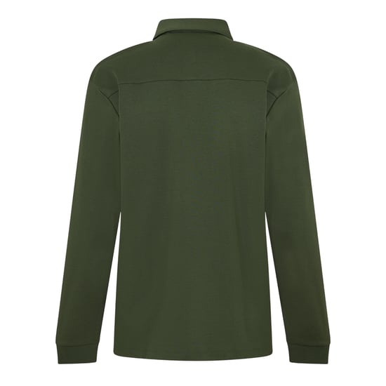 Hugo Herenpoloshirt met kraag en lange mouwen (Donkergroen) - Image 2