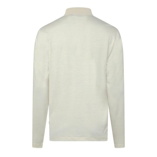 Boss Pado 110 poloshirt met lange mouwen voor heren (Wit) - Image 2