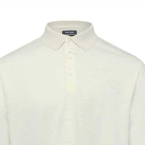 Boss Pado 110 poloshirt met lange mouwen voor heren (Wit) - Image 3