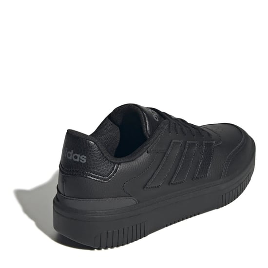 Women's adidas Courtblock Trainers in Triple Black - Image 4